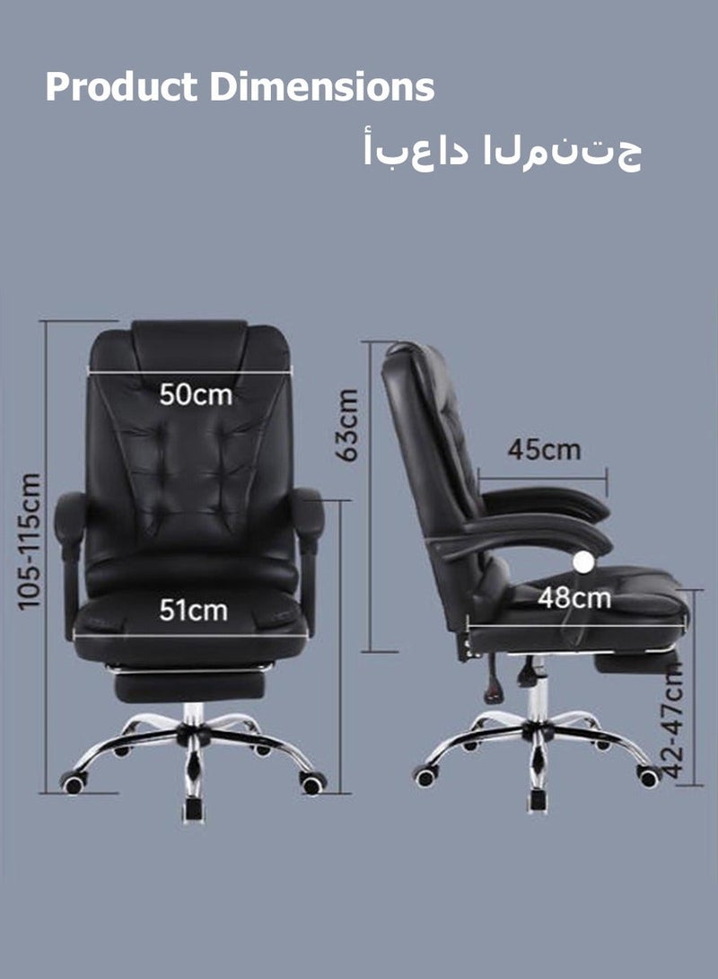 Halamine Ergonomic Office Chair with Footrest，  Beige - Image 3